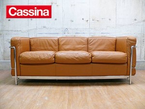 Cassina カッシーナ LC2 総革 3Pソファ 