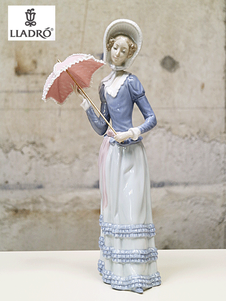 リヤドロ LLADRO フィギュリン 磁器人形 「傘を持つ少女」5210 Yahoo