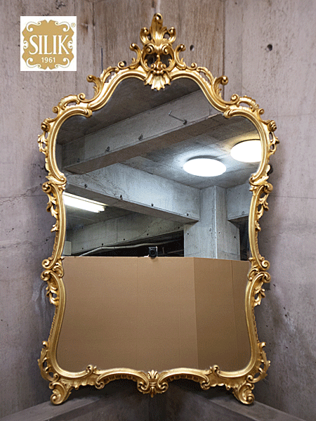 SILIK】シリック 最高峰 ロココ調 イタリア家具 ウォールミラー 鏡