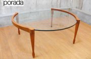 【porada】ポラダ GIOTTO 80 ジオット80 LIVING TABLE ガラス製