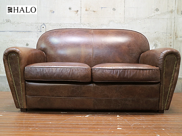 HALO】ハロ FLEAMARKET 2P SOFA フリーマーケット 2人掛けソファ 本革