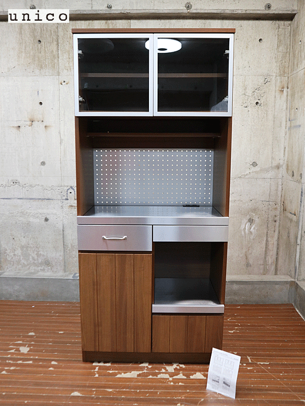 unico】ウニコ STRADA ストラーダ スタンダード キッチンボード 食器棚
