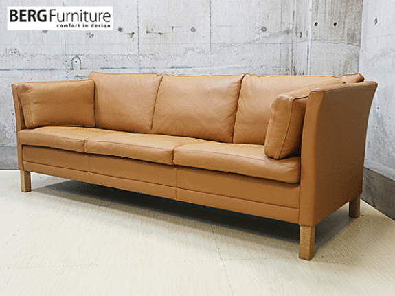 特別価格 E90 IZ76578F☆デンマーク BERG Furniture トリプルソファ ...